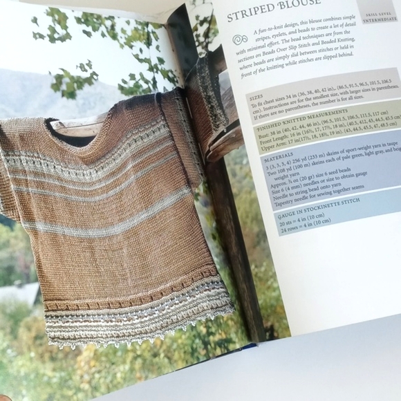 Knitting With Beads: 30 Beautiful Sweaters Scarves Hats & Gloves Hardback Book - Picture 5 of 16